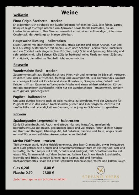 Speisekarte Seite 4